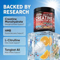 Clean Nutraceuticals Nutra Creatine Powder For Men + Hmb Bcaa L Arginine