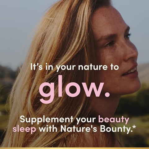 NatureS Bounty Optimal Solutions Gorgeous Sleep Melatonin 5Mg Gummies With Collagen 60 Count Assorted Fruit Flavors 30 Total Servings