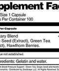 Terravita High Blood Pressure Support - Green Tea, Grape Seed And Hawthorn - 450 Mg (100 Capsules, Zin: 517080) - 3 Pack