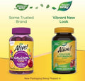 Nature'S Way Alive Daily Calcium & Vitamin D3 Gummies, Bone Support, Immune Support, Strawberry And Raspberry- Lemonade Flavored, 60 Gummies (Packaging May Vary)