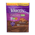 Viactiv Calcium Plus Vitamin D Supplement Soft Chews Brown Milk Chocolate and Vitafusion Fiber Well Sugar Fiber Supplement Peach Strawberry and BlackBerry Flavored 180 Count