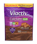 Viactiv Calcium Plus Vitamin D Supplement Soft Chews Brown Milk Chocolate and Nature's Bounty Biotin Supports Healthy Hair Skin and Nails 10000 mcg Rapid Release Softgels 180 Count