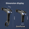 Zenpulse: Deep Tissue Percussion Massage Gun Easy-To-Use Comfortable Light Handheld Personal Massager For Pain Relief Therapy Neck Back Leg Shoulder Quiet Portable Fast Muscle Recovery Relaxation