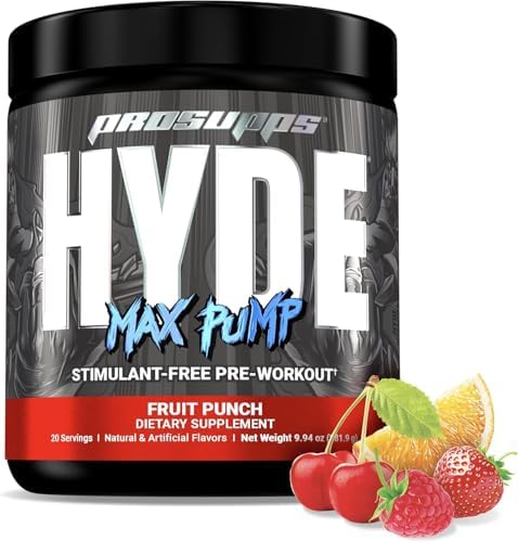 Prosupps Hyde Max Pump Stimulant- Pre-Workout Fruit Punch And Creatine 300 Bundle