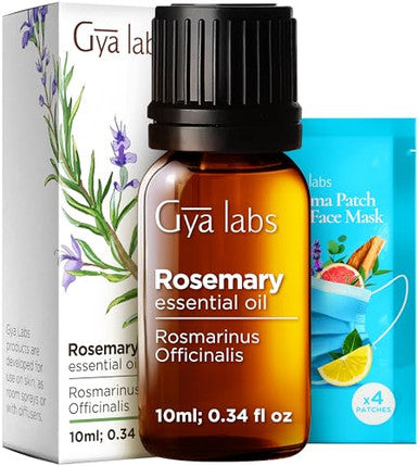 Gya Labs Eucalyptus Essential Oil For Diffuser & Rosemary Oil For Hair Set - Aromatherapy Grade Essential Oils Set - 2X0.34 Fl Oz - Gya Labs