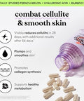 Lemme Debloat And Smooth Bundle - Prebiotic Probiotic & Digestive Enzyme Capsules For Bloating & Gas Relief Reduce Cellulite Plump Skin Smooth Cellulite