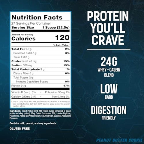 Pescience Lean Mass Stack â€“ Select Low Carb Whey + Casein Protein Powder & Trucreatine+ Creapure Creatine Monohydrate â€“ Muscle Growth Recovery & Strengthâ€“ Pb Cookie 27 Servings + 30 Serving