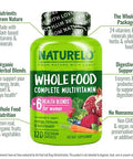 Naturelo Whole Food Multivitamin For Women - 120 Capsules And Whole Food Multivitamin For Men 120 Capsules Bundle