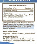 Secrets of the Tribe Pine Pollen Tincture Alcohol-Free Extract, Wildcrafted Pine Pollen (Scots Pine, Pinus sylvestris) Dried Pollen (2 FL OZ)