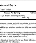 Swanson Natural Vitamin E 1000 Iu (671.10 Milligrams) 250 Sgels