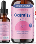 JoySpring Kids Daily Magnesium Routine Glycinate and Citrate Liquid Drops with LTheanine Chamomile and Passion Flower KidFriendly Mineral Supplement for Children