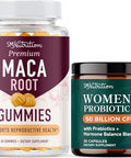Smnutrition Women'S Probiotic Capsules & Maca Gummies Hormone Balance Bundle With 50B Cfu Pre And Probiotic For Women (30 Servings) And Maca Root Gummies For Women (30 Servings)