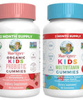 MARYRUTH'S Organics Multivitamin and Probiotic Gummies (Strawberry) for Kids Clean Label Project Verified Vitamins for Gut Health Immunity and Overall Wellness Vegan NonGMO Gluten Free