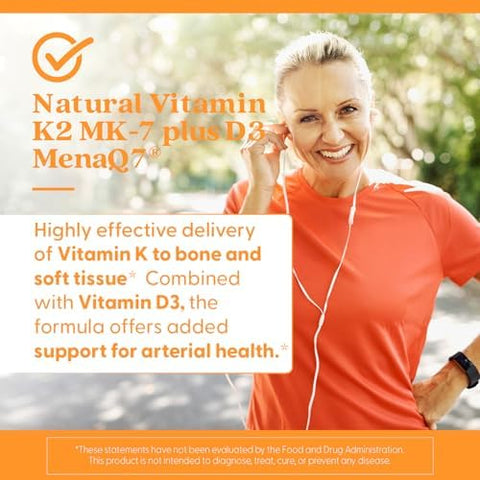 DoctorS Best Natural Vitamin K2 Mk7 Plus D3 Vit D3 And K2 Mk7 Supplement For Men and Women Supports Tissue Artery and Bone Health NonGmo Gluten Soy Vegetarian 60 Veg Caps