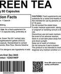 Green Tea Extract 90 Capsules 850mg High Strength Capsules Powerful Antioxidant UK Made. Pharmaceutical Grade