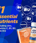 Alka-Seltzer Energy Boost: Caffeine & Guarana, B Vitamins, Supports Mental Alertness And Physical Energy, Daily Energy Supplement, Fizzy Tablets, Sugar-, Light Tropical Punch Flavor, 30Ct