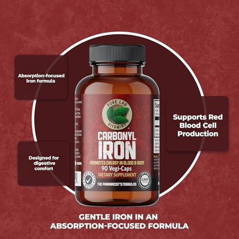 Pure Lab Vitamins Carbonyl Iron 90 VegiCaps