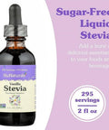 Nunaturals Liquid Vanilla Stevia Sugar- Sweetener Plant-Based Sugar Substitute Zero Calorie 2oz (2-Pack)