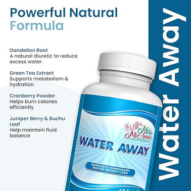 Mila Miamor Water Away Natural Diuretic Capsules 60 Capsules