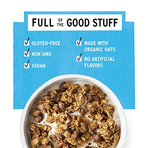 purely elizabeth Vanilla Chocolate Chip, Ancient Grain Granola, Gluten-Free, Non-GMO (6 Ct, 72oz Bulk)