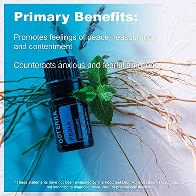 Doterra - Peace Essential Oil Reassuring Blend - Promotes Feelings Of Peace Reassurance And Contentment Counteracts Negative Emotions For Diffusion Or Topical Use 5 Milliliter