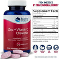 TRACE MINERALS RESEARCH Raspberry Chewable Zinc 60 Count 60 CT