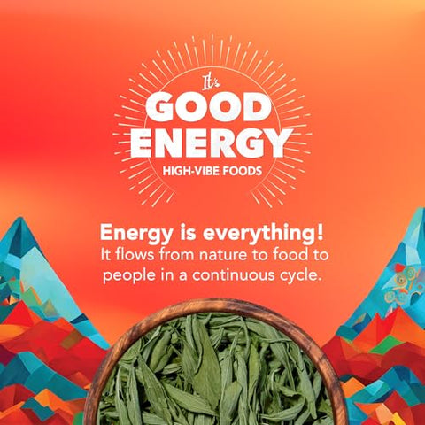 It's Good Energy Stevia Leaves Natural Sweetener 0 Calories 100% Whole Leaves Keto Friendly Vegan Sugar Alternative No Additives Rich in Antioxidants 3.17 oz