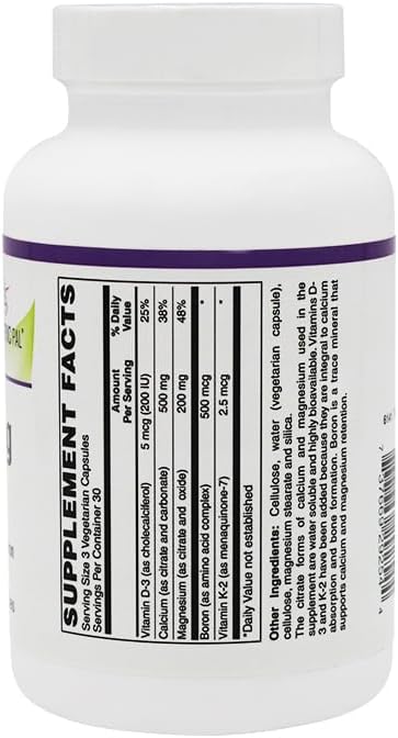 Bariatricpal Calcium & Magnesium Vegetarian Capsules With D3 K2 And Boron (90 Count)