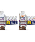 Ensure Max Protein Nutrition Shake With 30G Of Protein & Max High Protein Nutrition Shake Milk With 30G Of Protein 1G Of Sugar Chocolate W/Caffeine 11 Fl Oz (Pack Of 12)