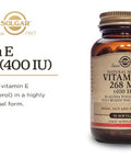 Solgar Vitamin E 268 Mg (400 Iu) 250 Mixed Softgels - Natural Antioxidant Skin & Immune System Support - Naturally-Sourced Vitamin E - Gluten Free Dairy Free - 250 Servings