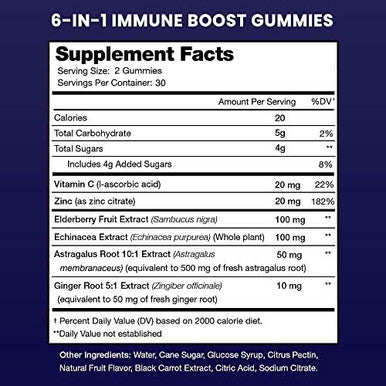 Nutrachamps (2Pack) Immune Gummies And Elderberry Gummies Bundle