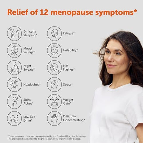 Amberen Menopause Supplement For Women 60 Gummies Clinically Proven Helps Support Hormone Balance Helps Relieve 12 Menopause Symptoms: Hot Flashes Night Sweats Mood Swings And More