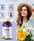 Mila Miamor Nad+ For Cellular Energy & Anti Aging Supplement Boost Focus Vitality 60 Capsules