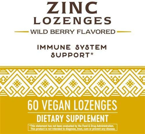 NatureS Way Zinc Lozenges 60 Count