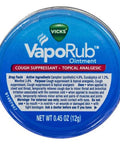(2) Vicks Vaporub Topical Ointment 12G Tin Travel Size By Vick