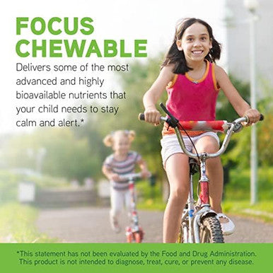 Davinci Labs Focus Chewable Supplement To Support Behavior Brain Health And Immune Health For Kids With Vitamin B6 Folate Vitamin B12 And More Orange Flavor Sugar 90 Tablets