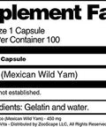 Terravita Barbasco (Mexican Wild Yam) - 450 Mg (100 Capsules, Zin: 519117)