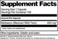 Terravita Barbasco (Mexican Wild Yam) - 450 Mg (100 Capsules, Zin: 519117)
