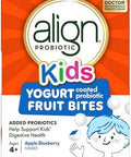 Align Probiotic Kids Yogurt Coated Probiotic Fruit Bites Added Probiotics Help Support Kids' Digestive Health Apple Blueberry Flavored 21 Individually Wrapped Pouches 105 Bites