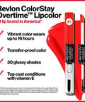 Revlon Liquid Lipstick With Clear Lip Gloss Colorstay Overtime Lipcolor Dual Ended With Vitamin E 360 Endless Spice 0.07 Oz