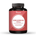 Cod Liver Oil 1120mg Omega-3 DHA & EPA Fish Oil with Vitamins A & D Supports Immune System Heart Brain & Vision Cod Liver Oil Capsules 180 Softgels (6-Month Supply) Vitavea