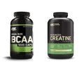 Optimum Nutrition Instantized Bcaa Capsules Keto Friendly Branched Chain Essential Amino Acids (400 Count) With Micronized Creatine Monohydrate Powder Unflavored (120 Servings) - Bundle Pack