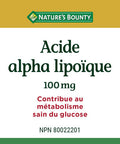 Nature's Bounty Alpha Lipoic 100Mg 90 Cap