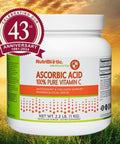 Nutribiotic Ascorbic Acid Vitamin C Powder 2.2 Lb Pharmaceutical Grade L-Ascorbic Acid 2000 Mg Per Serving Essential Immune & Antioxidant Collagen Support Supplement Vegan Gluten & Gmo