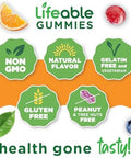 Lifeable Vitamin E Gummies 400 IU Great Tasting Vitamin E Supplements Skin Eye Health and Immune Function Support VIT E for Adults Men Women 90 Gummies