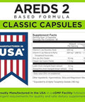 Viteyes Areds 2 Eye Vitamins, Classic Macular Support, Allergen Capsules, With Natural Vitamin E, Vitamin C, Zinc, Copper, Lutein & Zeaxanthin, Eye Doctor Trusted, Manufactured In The Usa, 180 Ct
