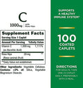 NatureS Bounty Vitamin C + Rose Hips Immune Support 1000Mg Coated Caplets 100 Ct Pack Of 2