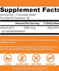 Doctor'S Best Chewable Fully Active Methyl B12 Methylcobalamin Energy Memory & Mood Support Nongmo Gluten Soy Vegan 60 Tablets