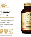 Solgar Skin Nails & Hair Advanced Msm Formula 60 Tablets - Supports Collagen For Hair Nail And Skin Health - Provides Zinc Vitamin C & Copper - Non Gmo Vegan Gluten & Dairy Free - 30 Servings