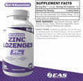 EAS Zinc Lozenges Highly Absorbable with No Fillers or Additives Supports Immune Function Gluten Free Non GMO 100 Lozenges (Orange Flavor)